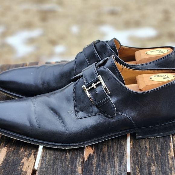 Magnanni Marco Cuero Monk Strap 13276 Leather Shoes 14 - Picture 3 of 8